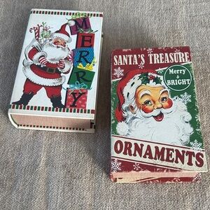 Santa's Treasure Holiday Ornament Boxes